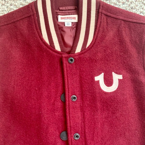 NWT True Religion Souvenir Varsity Jacket sz S - Picture 3 of 5